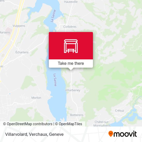 Villarvolard, Verchaux map
