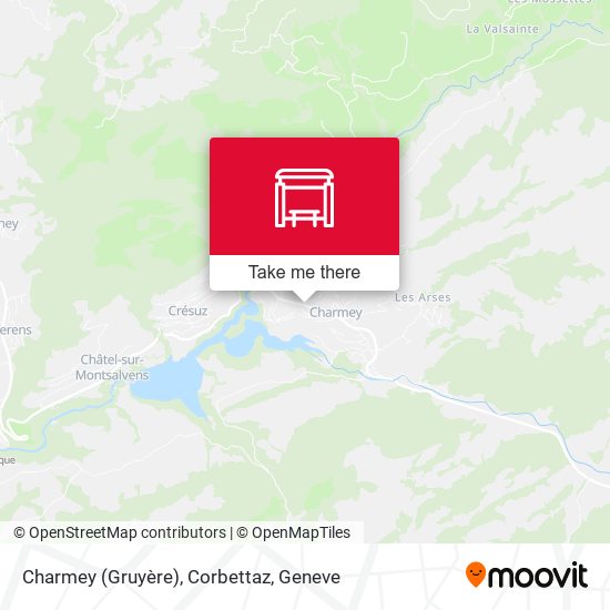 Charmey (Gruyère), Corbettaz map