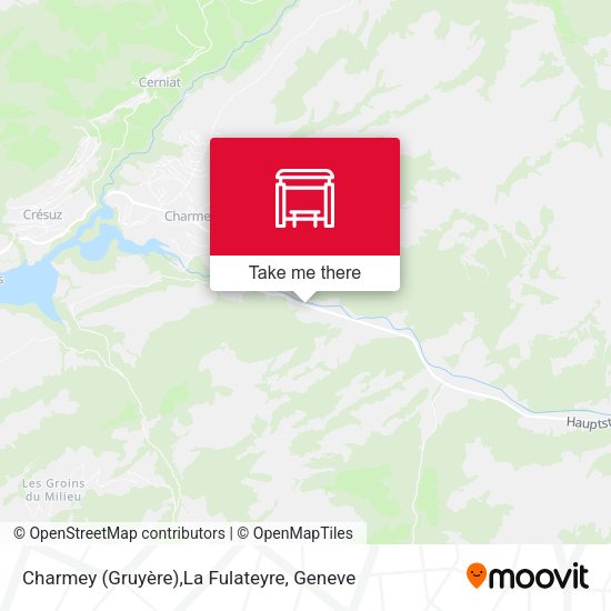 Charmey (Gruyère),La Fulateyre map