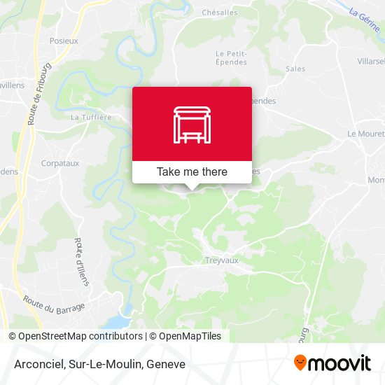 Arconciel, Sur-Le-Moulin map