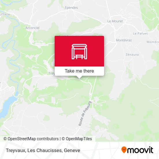 Treyvaux, Les Chaucisses map