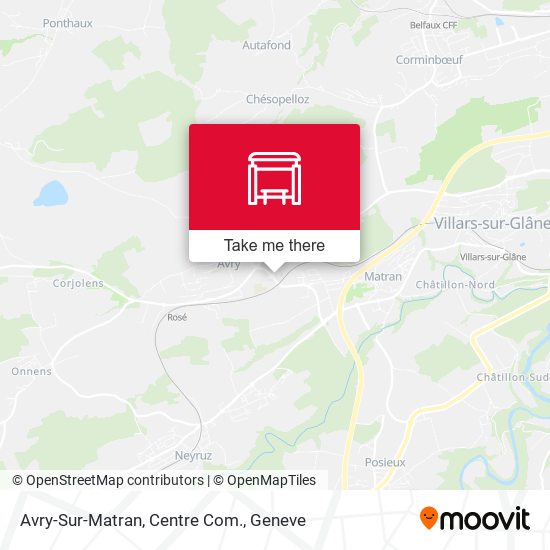 Avry-Sur-Matran, Centre Com. map