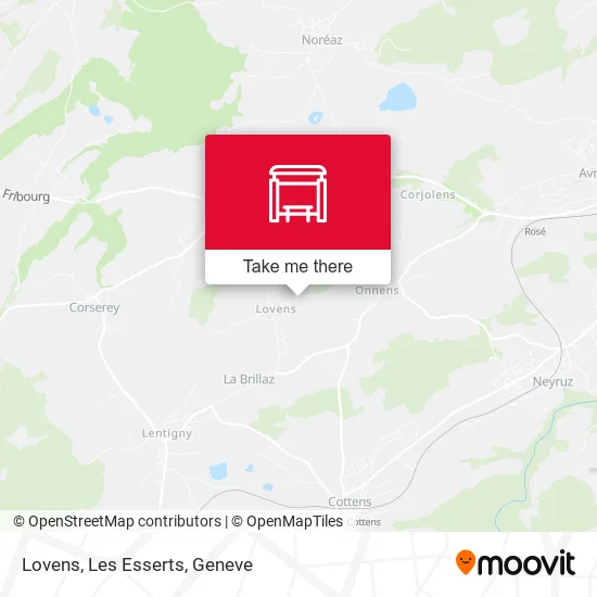 Lovens, Les Esserts map