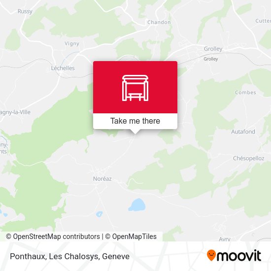 Ponthaux, Les Chalosys map