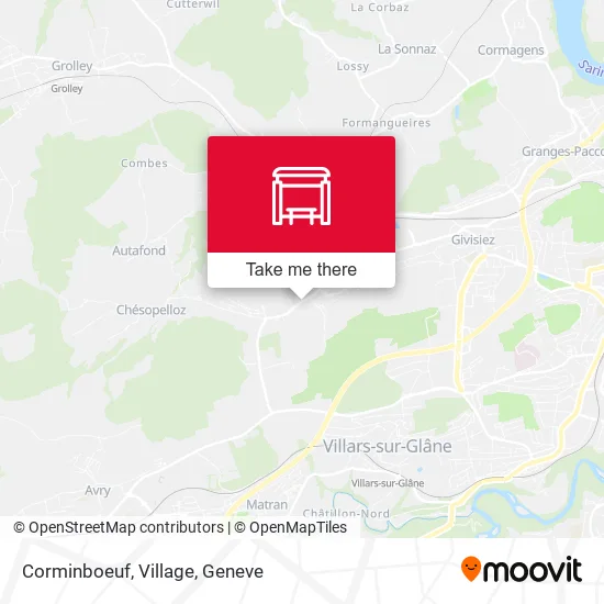 Corminboeuf, Village map