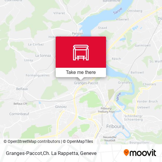 Granges-Paccot,Ch. La Rappetta map