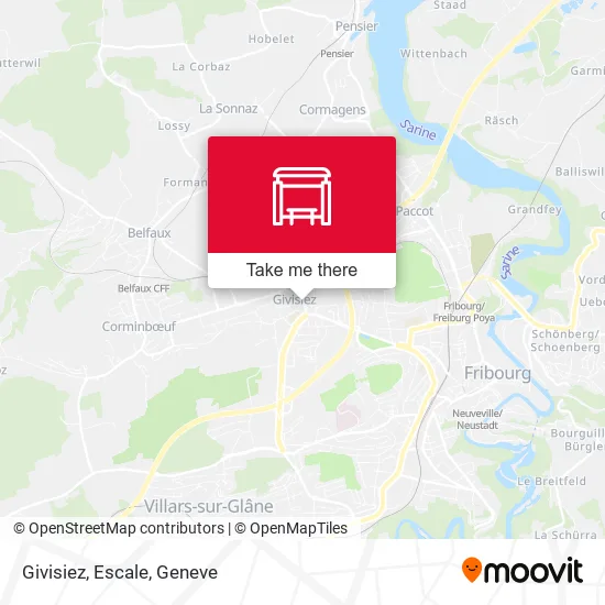 Givisiez, Escale plan