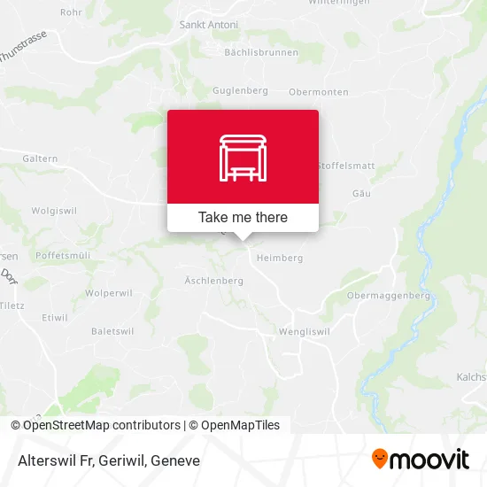 Alterswil Fr, Geriwil map