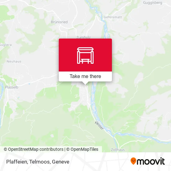 Plaffeien, Telmoos map