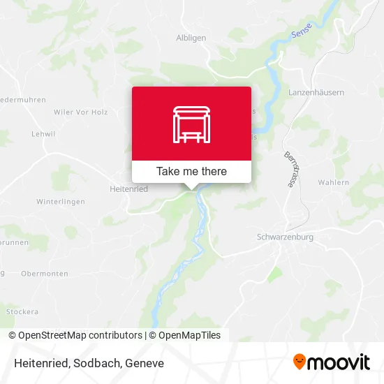 Heitenried, Sodbach map