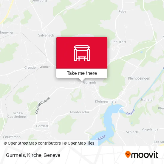 Gurmels, Kirche map