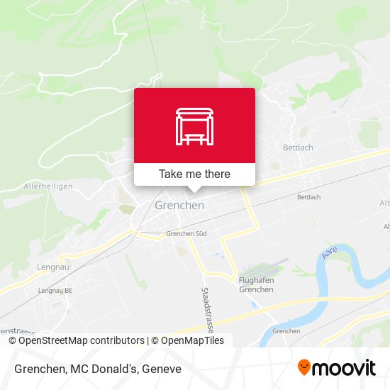 Grenchen, MC Donald's map
