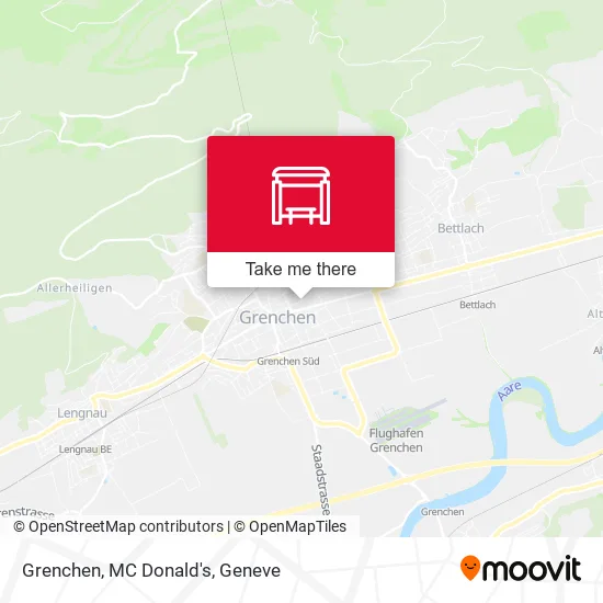 Grenchen, MC Donald's map