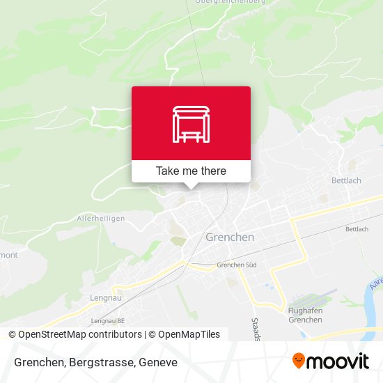 Grenchen, Bergstrasse map
