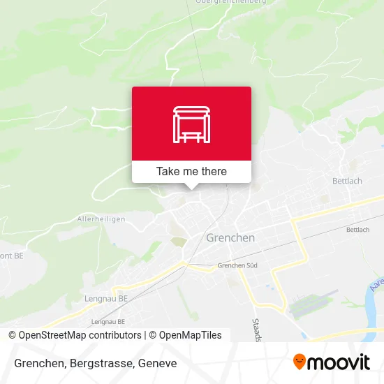 Grenchen, Bergstrasse map