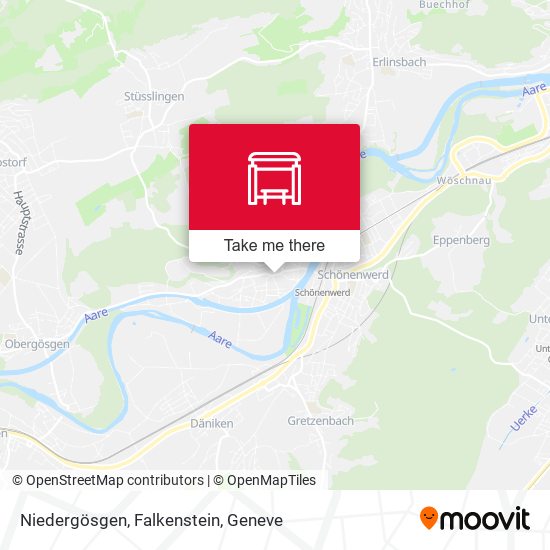 Niedergösgen, Falkenstein map