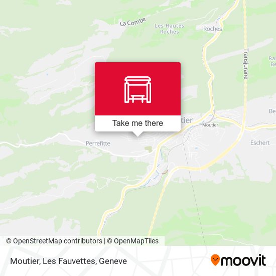 Moutier, Les Fauvettes map