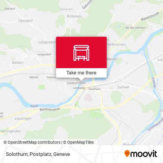 Solothurn, Postplatz map