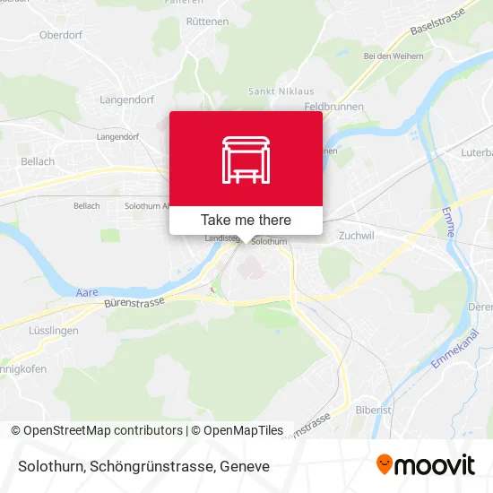 Solothurn, Schöngrünstrasse plan