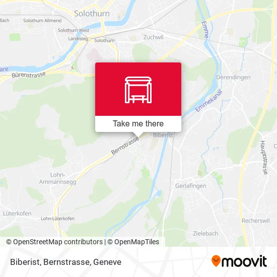 Biberist, Bernstrasse map