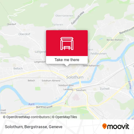 Solothurn, Bergstrasse map