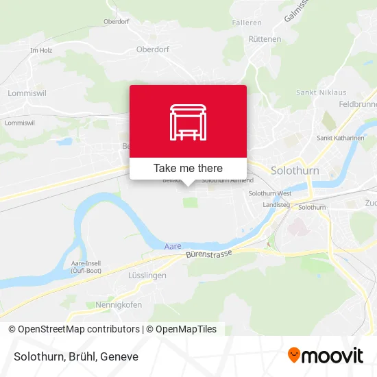 Solothurn, Brühl map