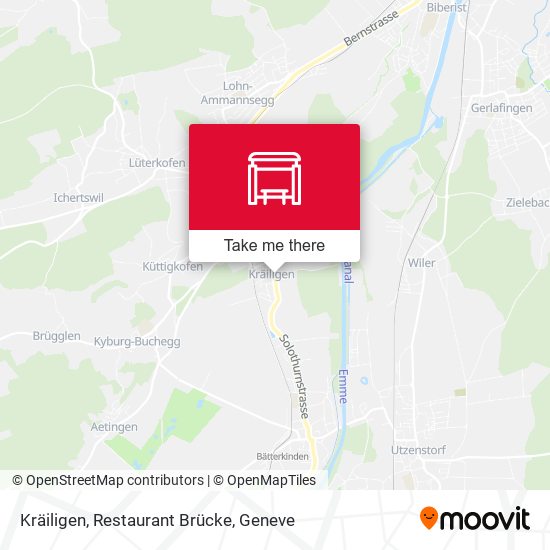 Kräiligen, Restaurant Brücke map