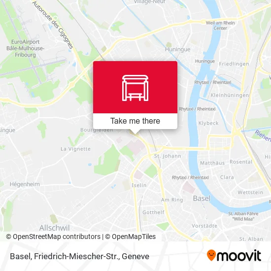 Basel, Friedrich-Miescher-Str. map