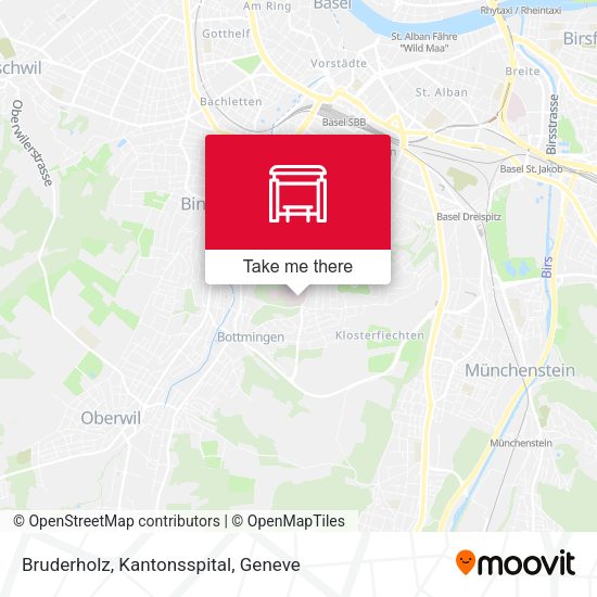 Bruderholz, Kantonsspital map