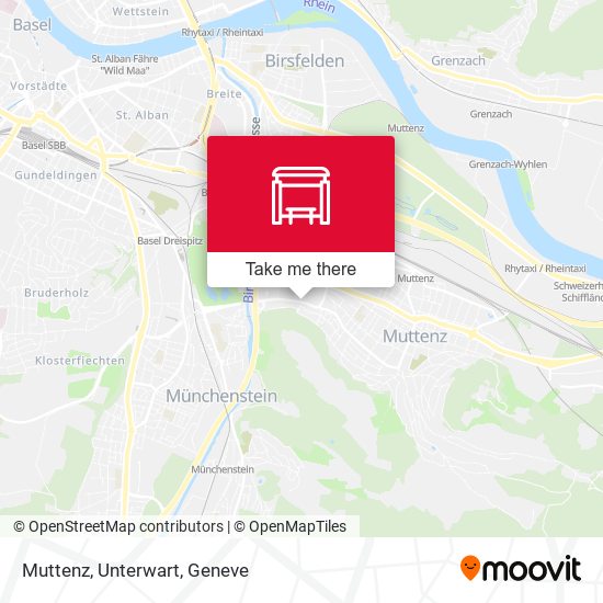 Muttenz, Unterwart map