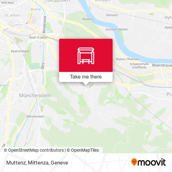 Muttenz, Mittenza map