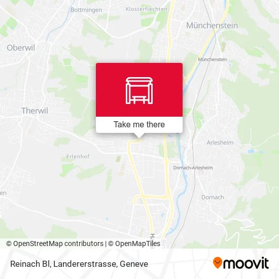 Reinach Bl, Landererstrasse map