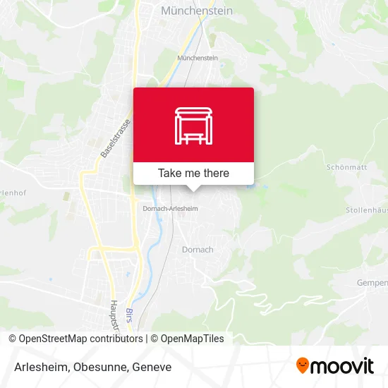 Arlesheim, Obesunne map