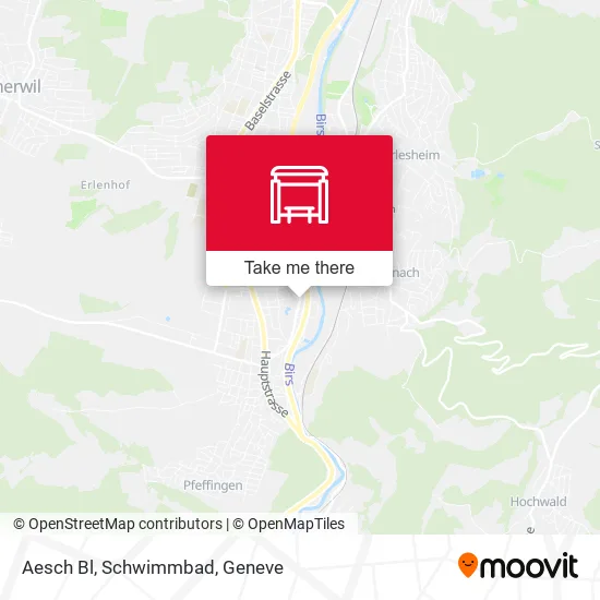 Aesch Bl, Schwimmbad map