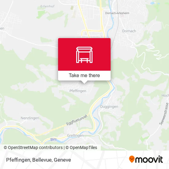 Pfeffingen, Bellevue map