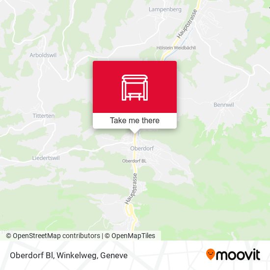 Oberdorf Bl, Winkelweg Karte