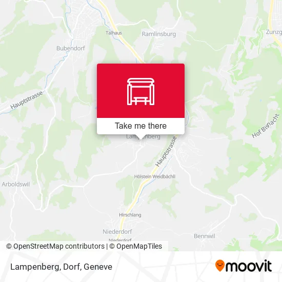 Lampenberg, Dorf map