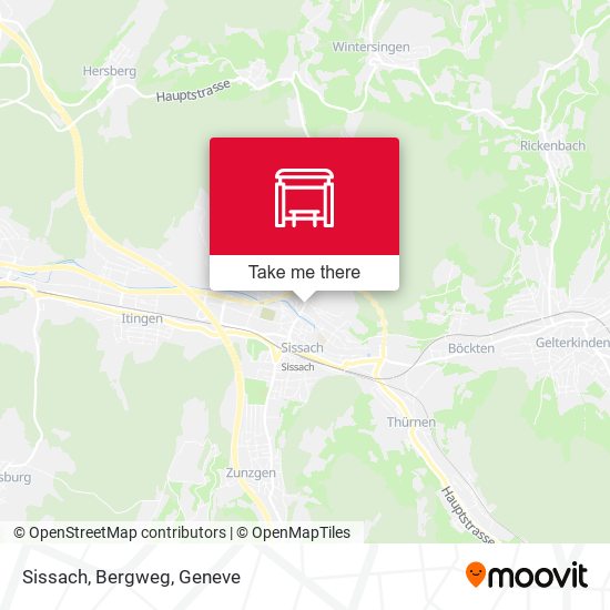 Sissach, Bergweg map