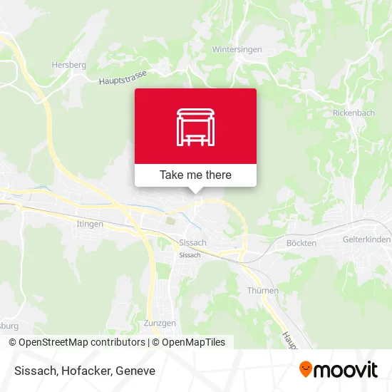 Sissach, Hofacker map