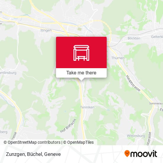 Zunzgen, Büchel map