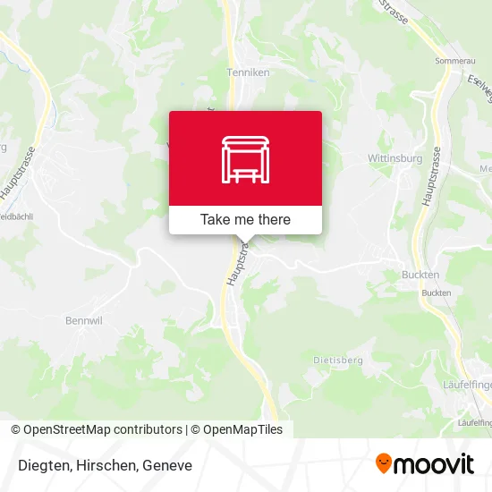 Diegten, Hirschen map