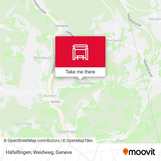 Häfelfingen, Weidweg map