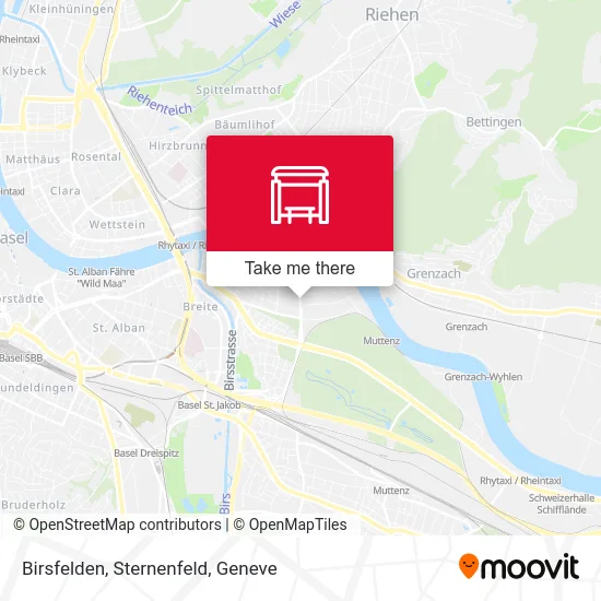 Birsfelden, Sternenfeld map