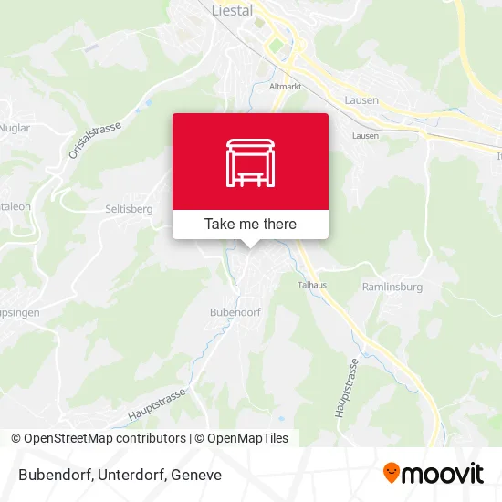 Bubendorf, Unterdorf map