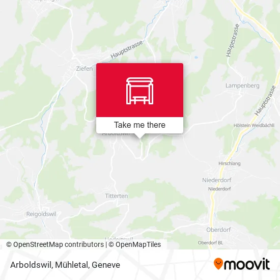 Arboldswil, Mühletal map
