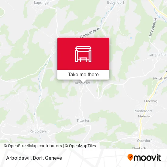 Arboldswil, Dorf map