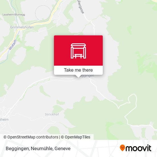 Beggingen, Neumühle map