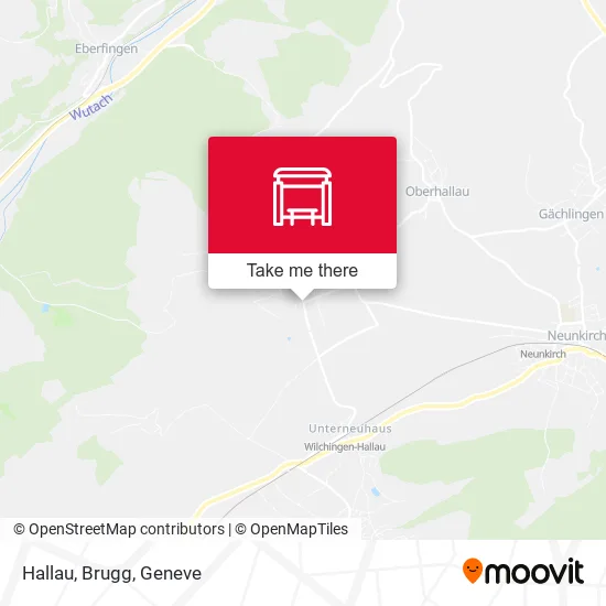 Hallau, Brugg map