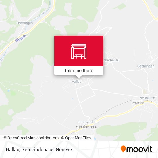 Hallau, Gemeindehaus map