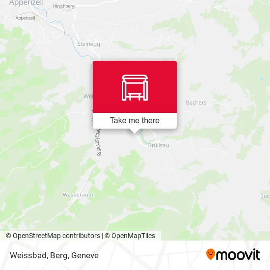 Weissbad, Berg map